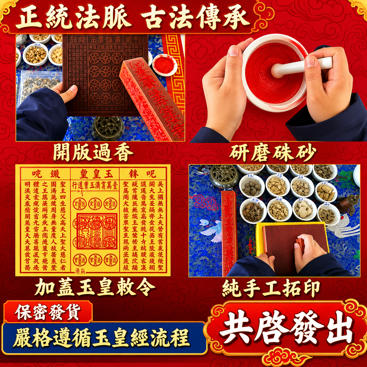 【正一道龍虎玄墰製作】☯️正版玉皇通寶 純手工拓印玉皇紙萬貫錢官錢 敬奉神明！還債贈庫！祭祀先人！